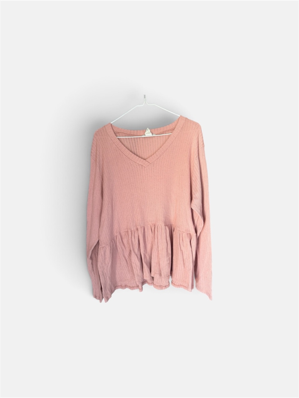 Acemi Dusty Pink V-Neck Top